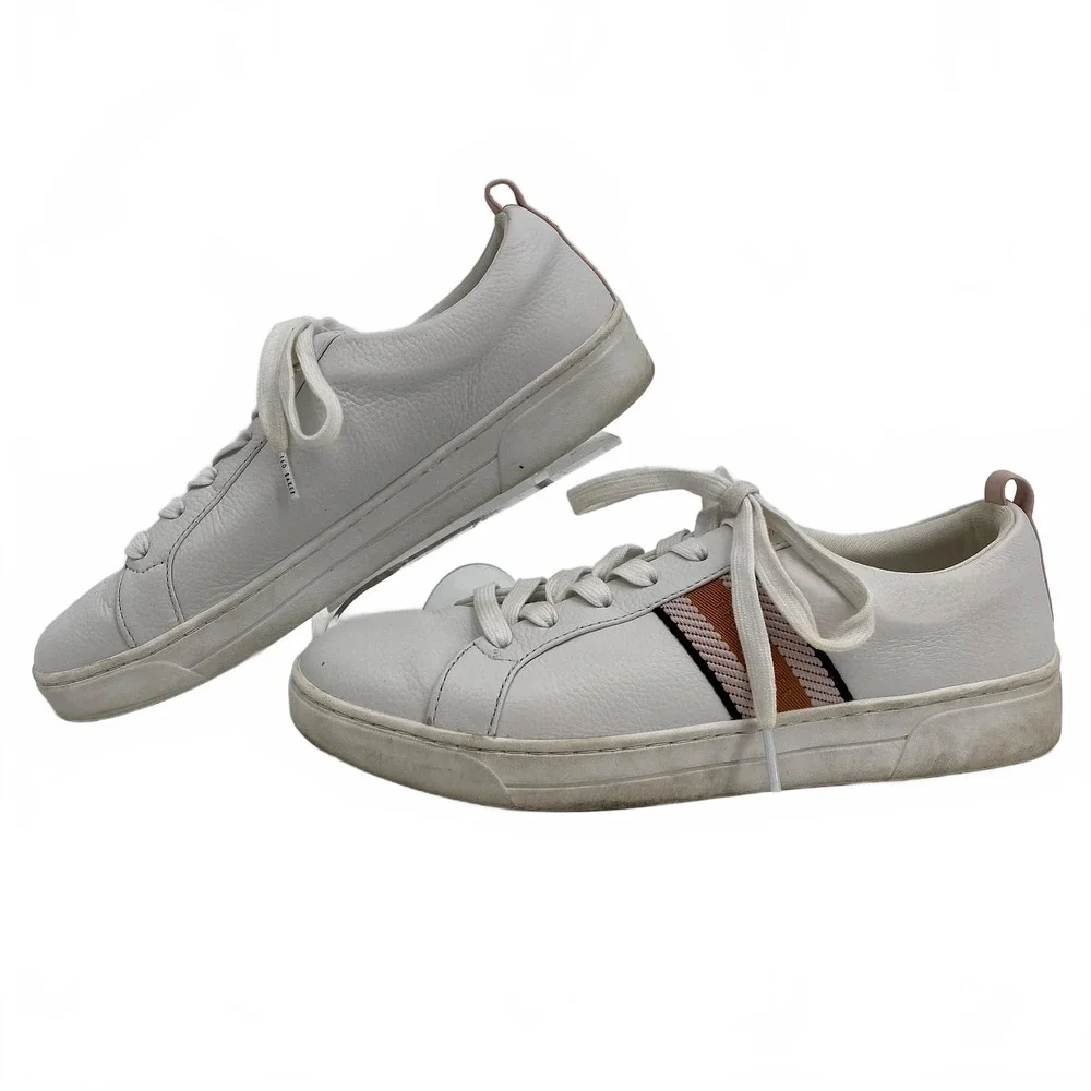 Ted Baker White Pink Brown Sneakers | Women’s US 10
